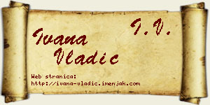 Ivana Vladić vizit kartica